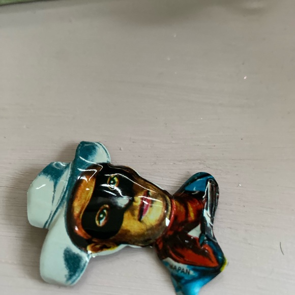 Vintage Tin Japan Lone Ranger Pin - Picture 3 of 3